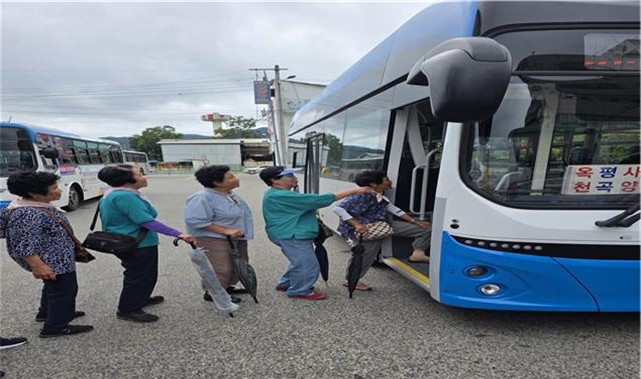 옥천군 순환버스 시범운행 실시
